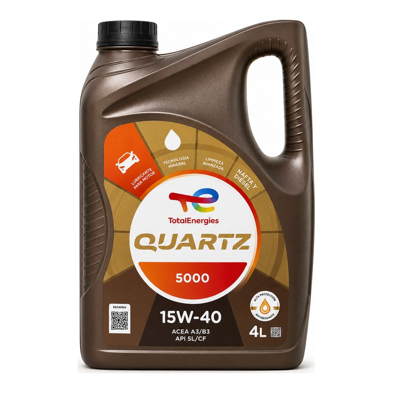 Aceite Total Quartz 5000 15W40 4L Aceite Total Quartz 5000 15W40 4L - Imagen 1